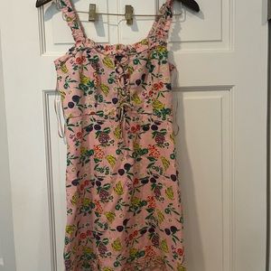 Urban Outfitters Pink Fruit Pattern Dress NWT